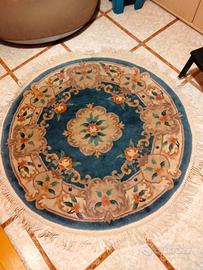 tappeto in lana floreale