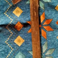 ANTICA VECCHIA ACCETTA ASCIA SCURE IN FERRO BATTUT