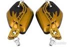 Specchietti Moto/Scooter Universali Oro/Nero
