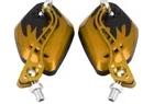 Specchietti Moto/Scooter Universali Oro/Nero