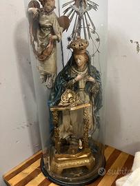 MADONNA DELL 800 IN CAMPANA DI VETRO