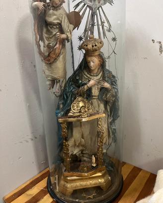 MADONNA DELL 800 IN CAMPANA DI VETRO