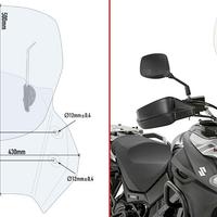 Parabrezza GIVI AF3112 per SUZUKI V-STROM 650