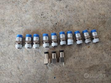 Valvole di ritenuta aria 1/4" tubo 6 mm, 10 pz