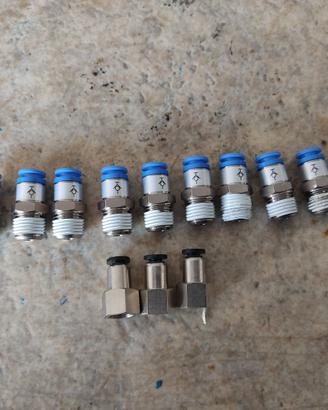 Valvole di ritenuta aria 1/4" tubo 6 mm, 10 pz