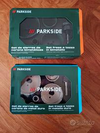 Set frese a tazze  legno lamiera pietra Parksid