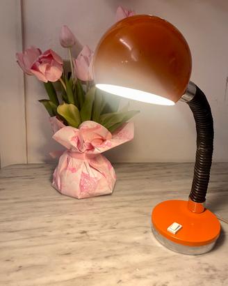 Lampada da tavolo eyeball anni ‘70 arancione