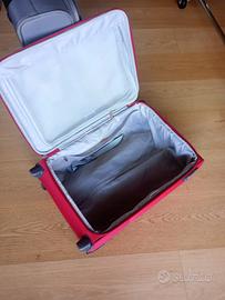 Trolley samsonite rosso 2 ruote 1tasca esterna