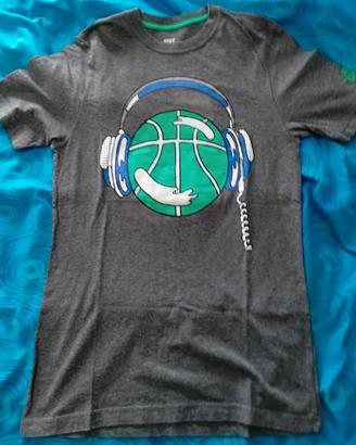 Nike t-shirt originale grigio con stampa tg.s
