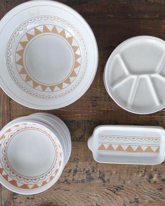 servizio da 6 artigianale Ceramica Pasella sardegn