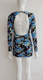 Abito corto Zara con schiena scoperta/ nuovo