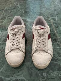 Diadora sneakers bianche rosse - taglia 39