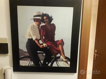 Jack Vettriano Dipinto a Olio " Lady Hazy Dais"