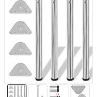 Gambe per tavolo cromate