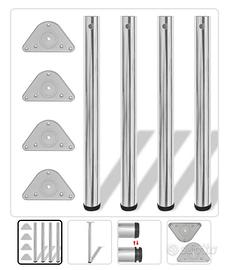 Gambe per tavolo cromate