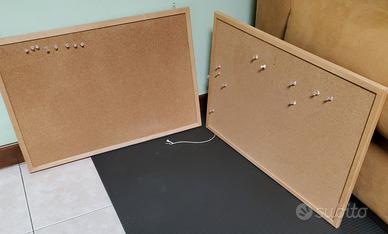 Coppia di Bacheca in Sughero + Cornice in Legno