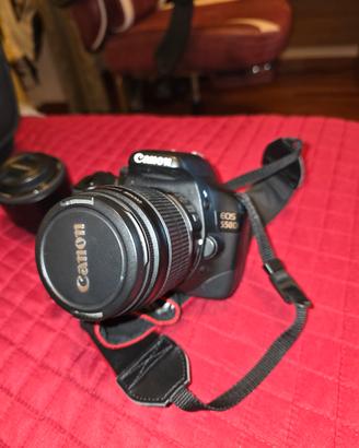 Canon EOS 550D + obiettivo 18-55mm + Yongnuo 50mm