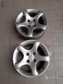 2 cerchi da 15 originali peugeot 306 gti
