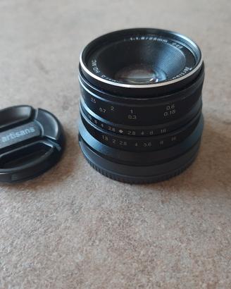 Obiettivo 7Artisans 25mm f1.8 Sony E-mount