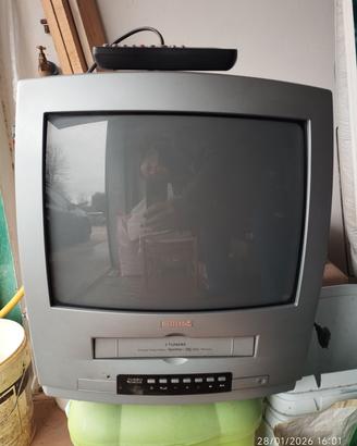 televisione e videoregistratore PHILIPS 