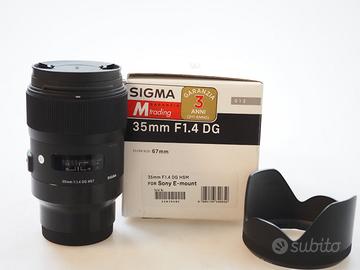 SIGMA ART 35MM F 1.8 DG AF X SONY IN PROMO