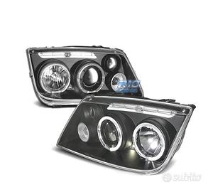 FARI PER VOLKSWAGEN VW BORA 98-05 ANGEL EYES FONDO