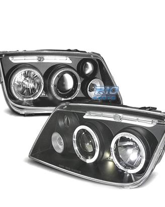 FARI PER VOLKSWAGEN VW BORA 98-05 ANGEL EYES FONDO