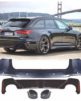 PARAURTI POSTERIORE AUDI A6 AVANT 19-24 LOOK RS6