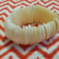 Bracciale, braccialetto elastico madreperla