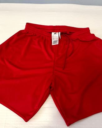 Adidas shorts pantaloncini rosso Climalite (L)