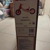 bicicletta senza pedali in legno 