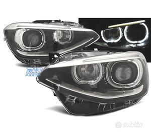 FARI BMW F20 21 ANGEL EYES LED SFONDO NERO