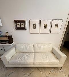 Divano 3 posti in vera pelle IKEA ARILD - Vintage