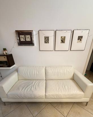 Divano 3 posti in vera pelle IKEA ARILD - Vintage