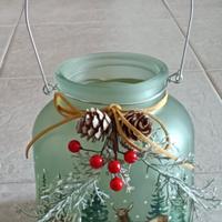 Portabonbon/portacandela/lanterna c/ manico 