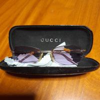 Occhiali da sole Gucci con lenti rosa