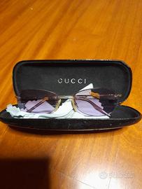 Occhiali da sole Gucci con lenti rosa