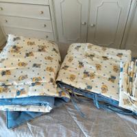 Paracolpi lettino+ piumino+ lenzuolo