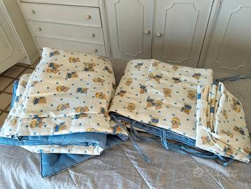 Paracolpi lettino+ piumino+ lenzuolo