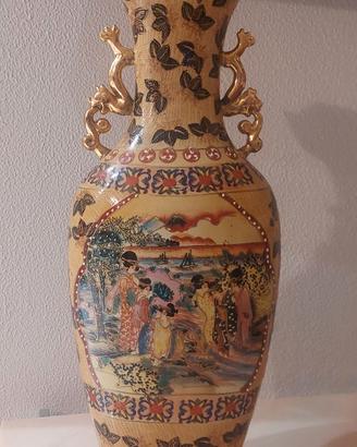 Grande vaso cinese vintage decorato – 60 cm