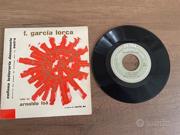 45 giri Garcia Lorca e A.Foa’ Collana Letteraria