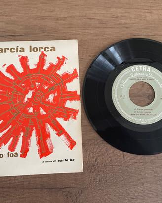 45 giri Garcia Lorca e A.Foa’ Collana Letteraria