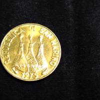 20 LIRE-"SAN MARINO"-ANNO 1975-FDC-ROTOLINI DA 50