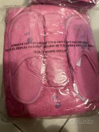 accapatoio+ ciabbatine+fascia per capelli+ spugne