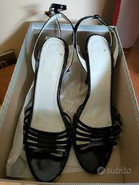 Sandali neri in vernice tg 38
