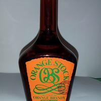 Bottiglia Vintage Orange Brandy Stock da collezion