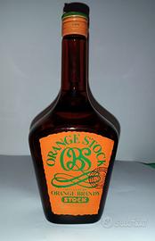 Bottiglia Vintage Orange Brandy Stock da collezion