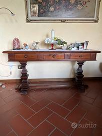 Consolle in legno massello stile classico