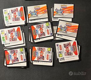Lotto 98 codici Pokemon spada e scudo