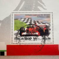 Francobollo commemorativo Ferrari 2000